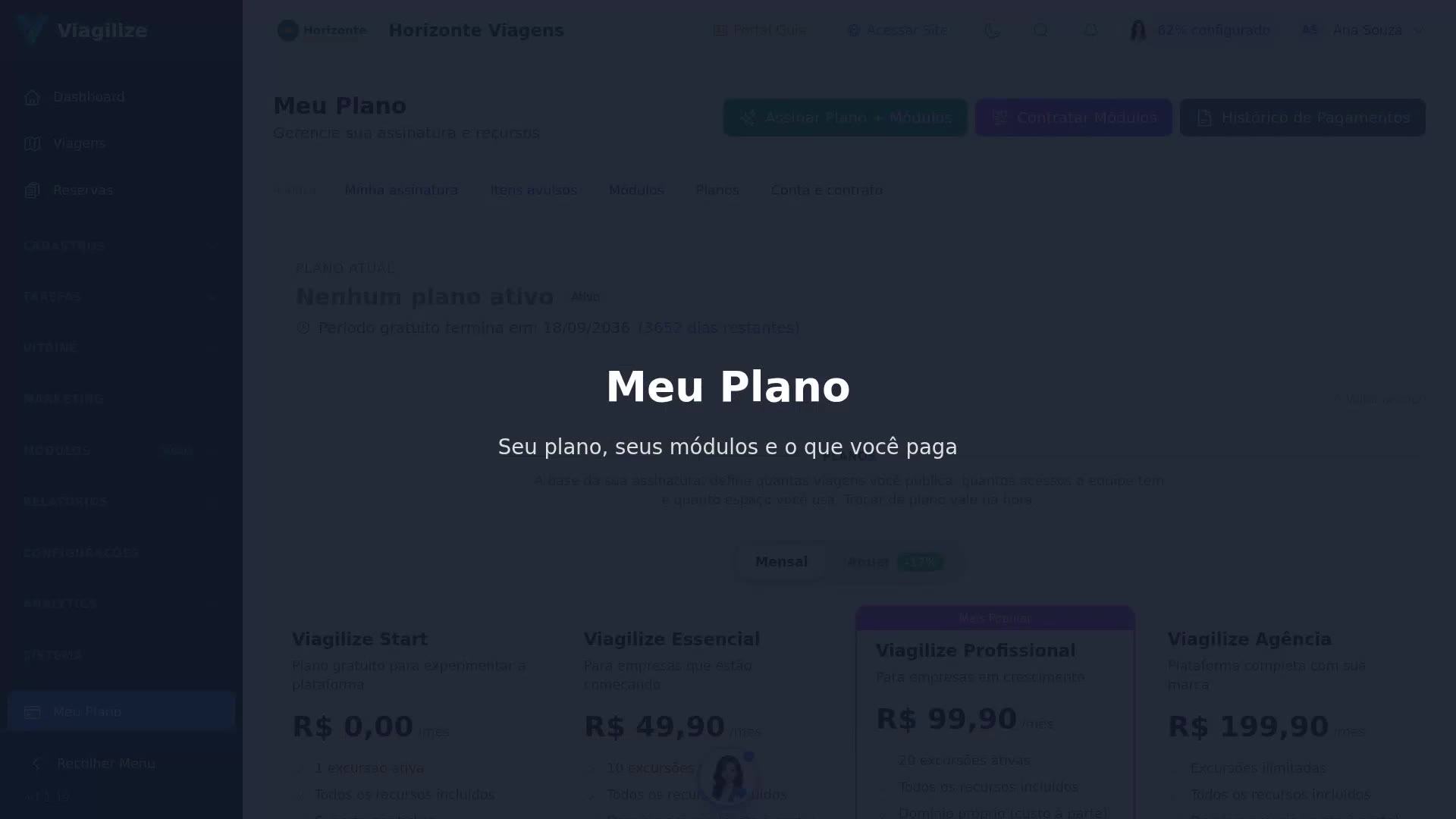 Meu Plano: a sua assinatura