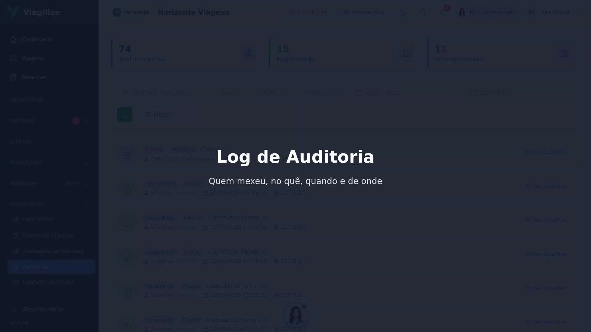 Log de Auditoria