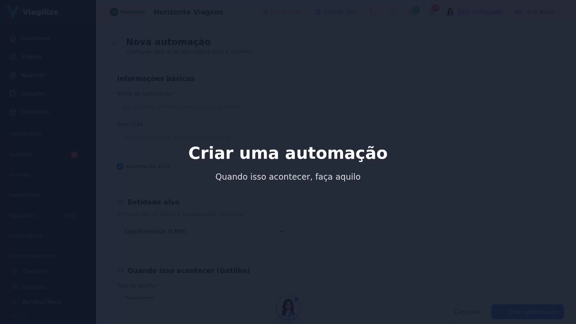 Criar uma automação