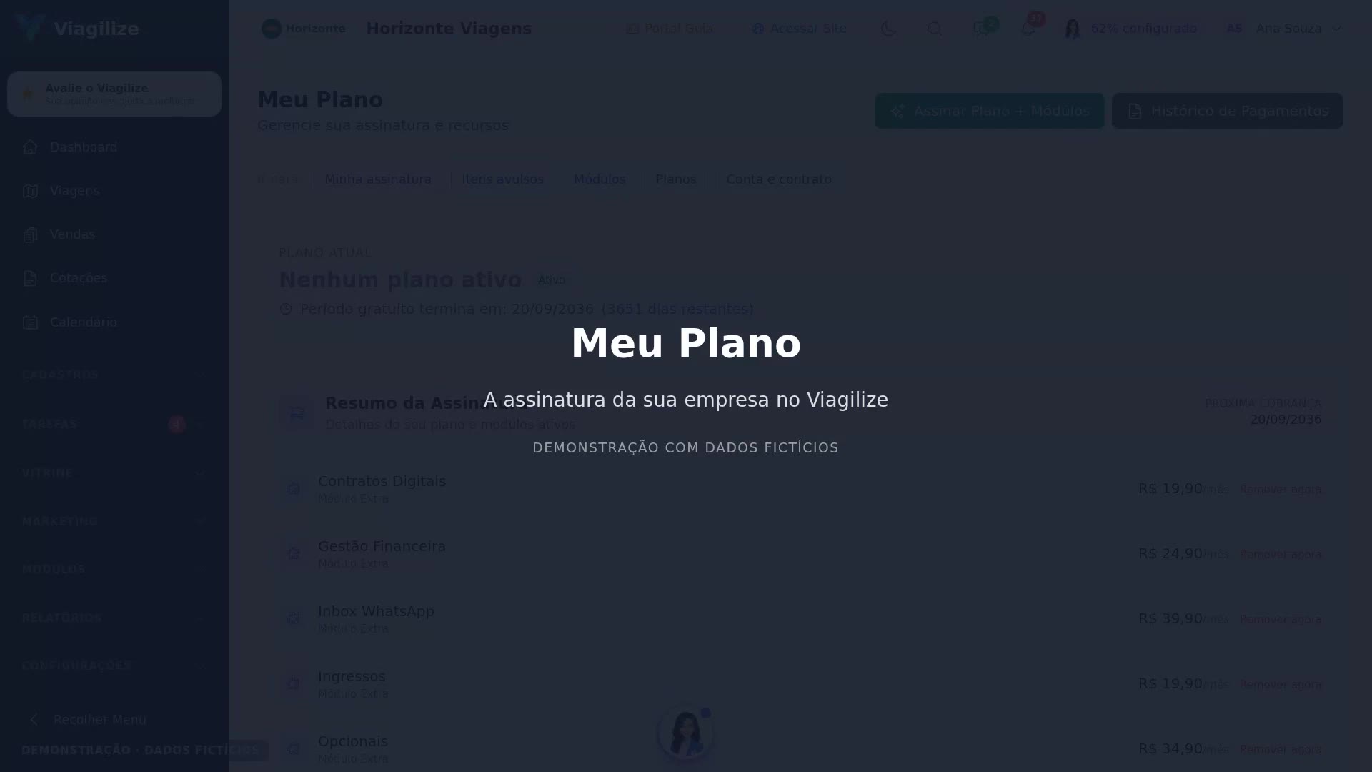 Meu Plano: a sua assinatura