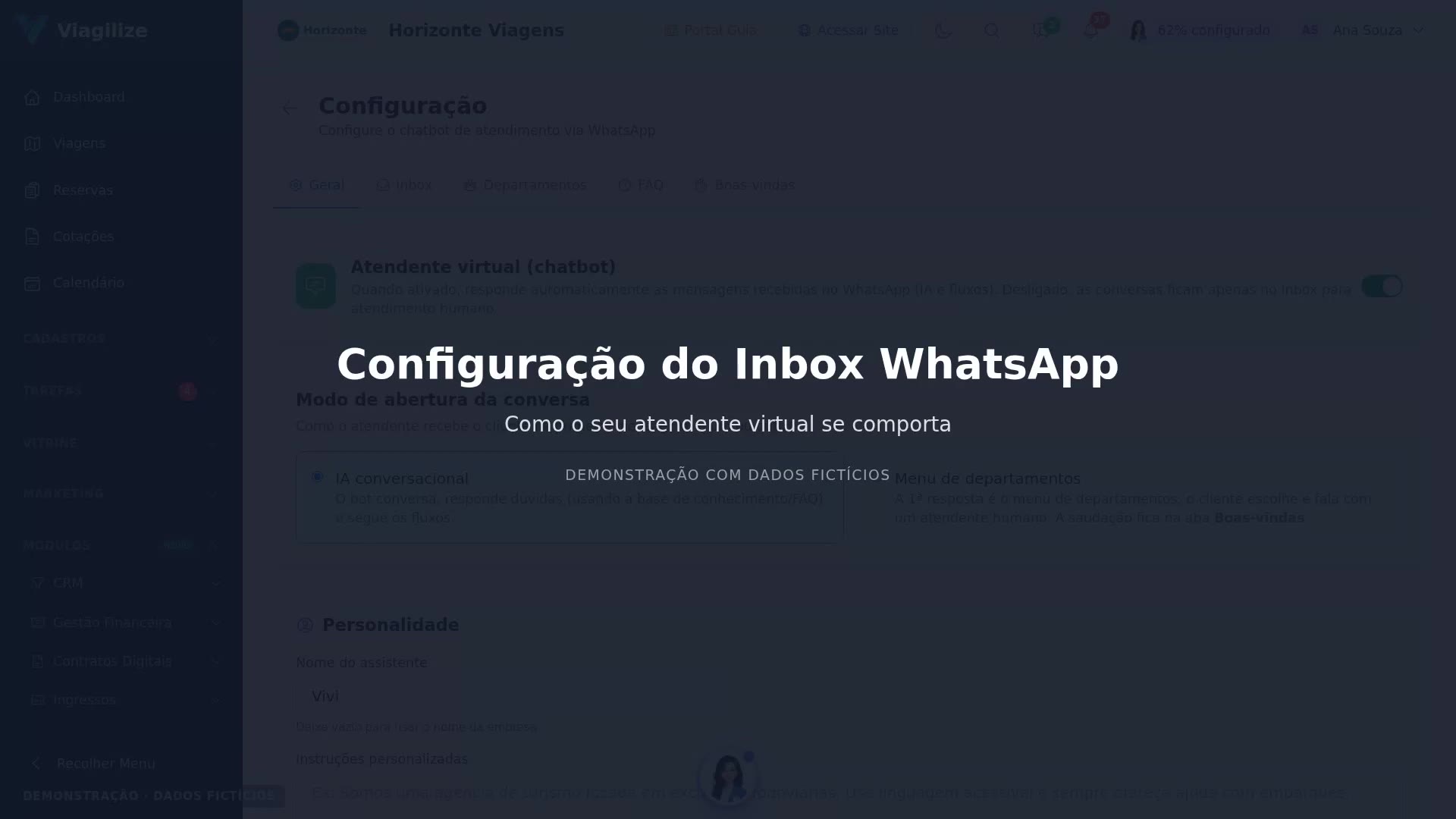 Configuração do Inbox WhatsApp