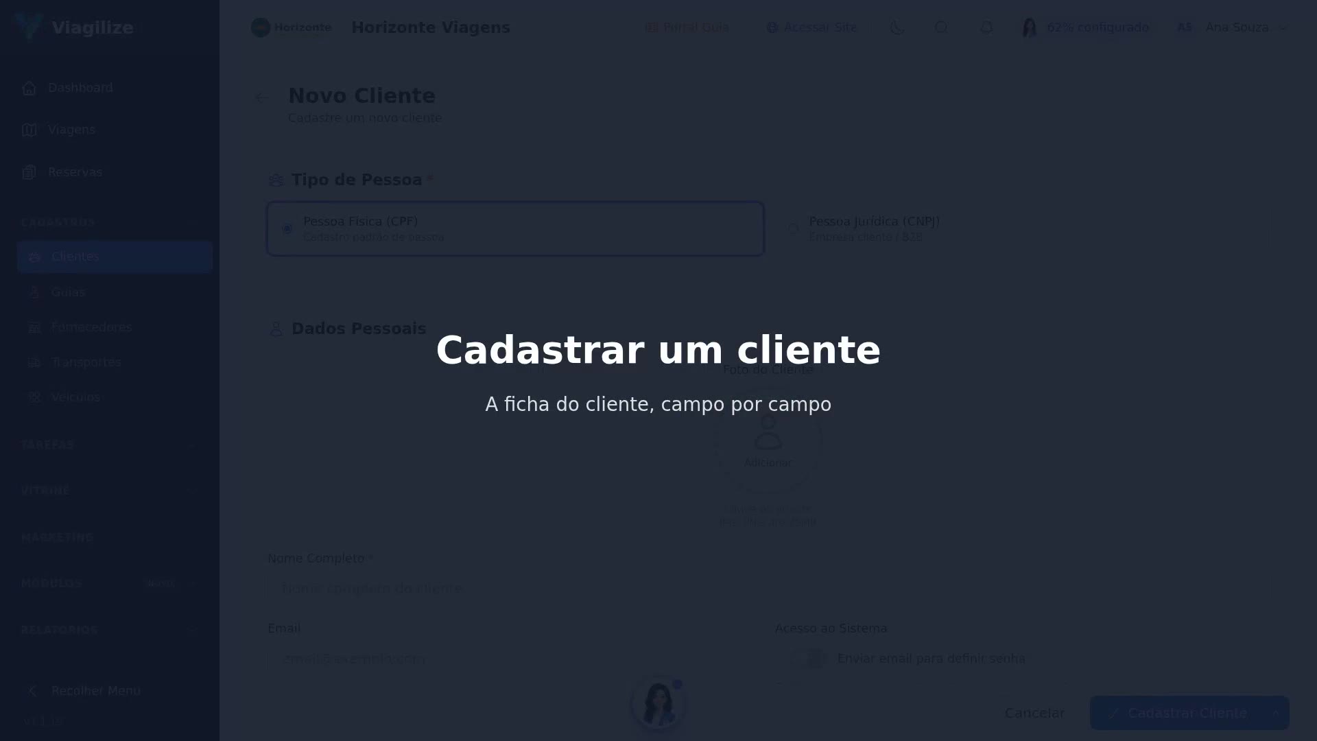 Cadastrar um cliente