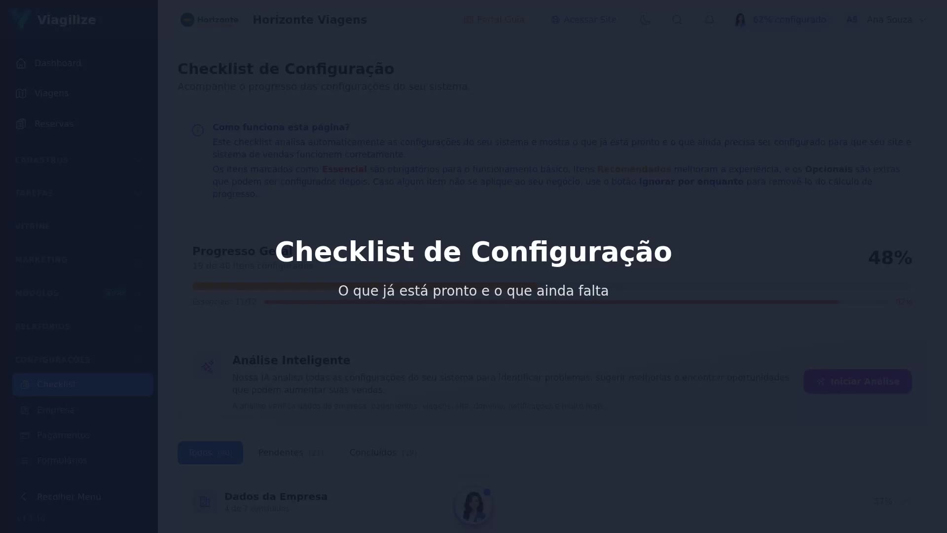 Checklist de Configuração