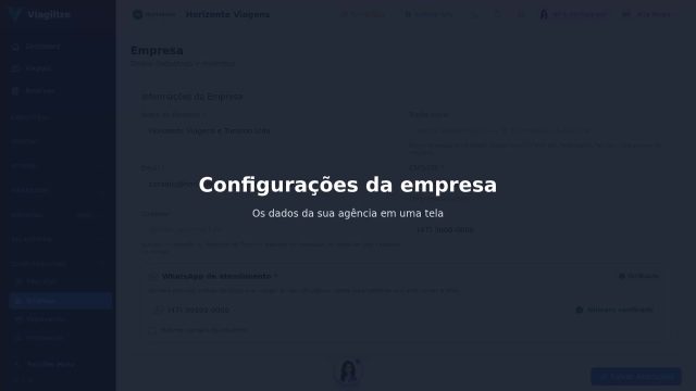 Configurações da empresa