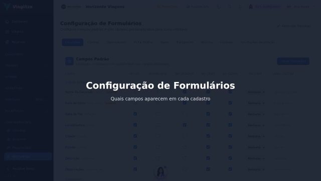 Configuração de Formulários
