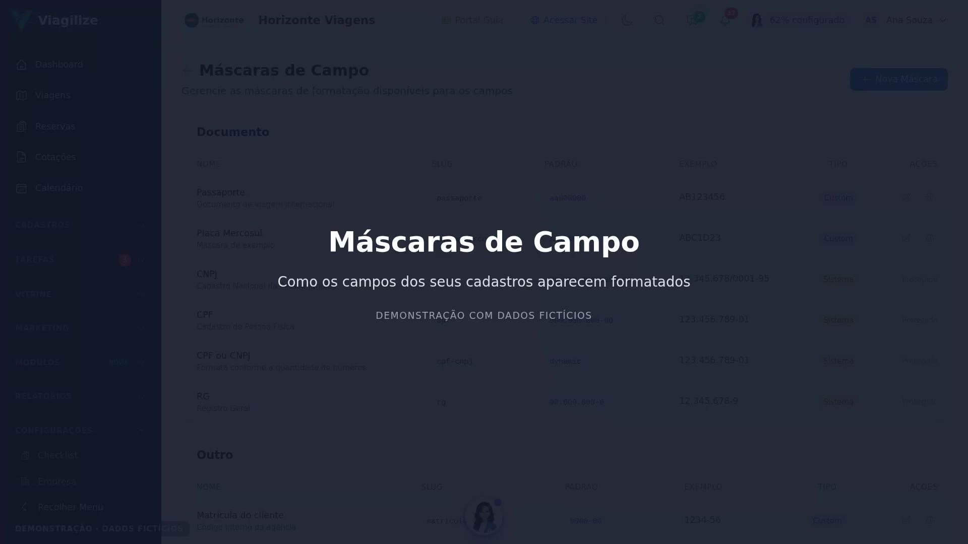 Máscaras de Campo
