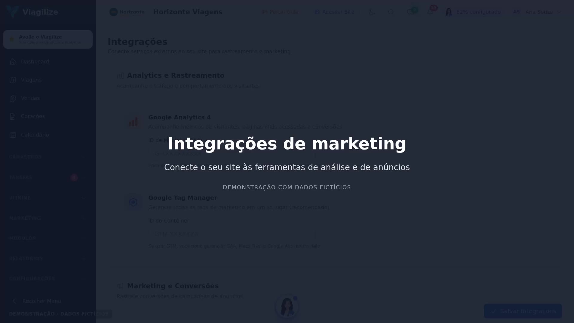 Integrações de marketing