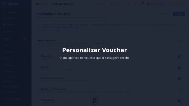 Personalizar o voucher