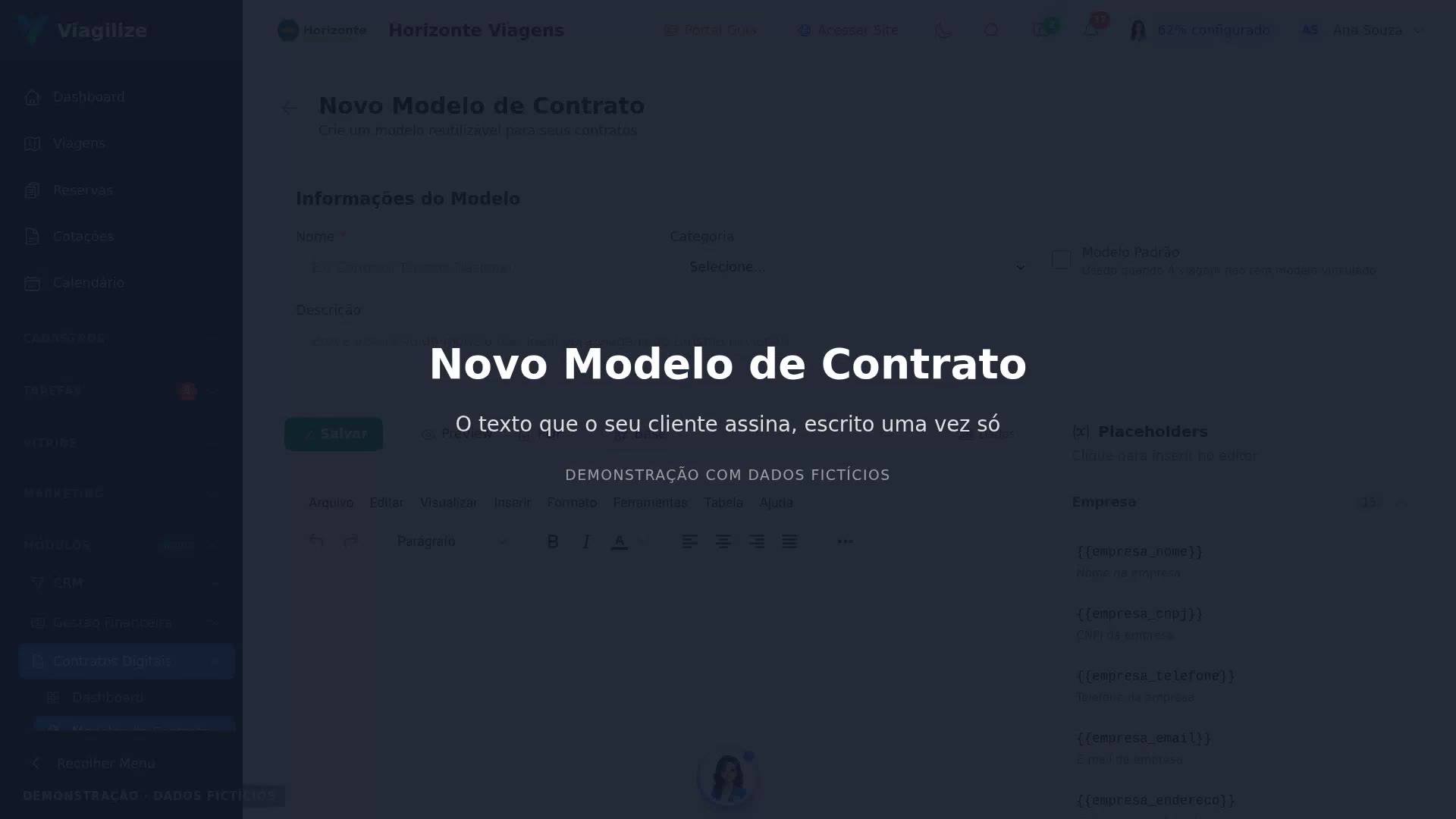Novo Modelo de Contrato