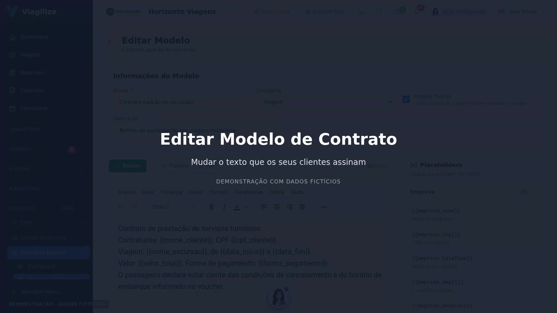 Editar Modelo de Contrato