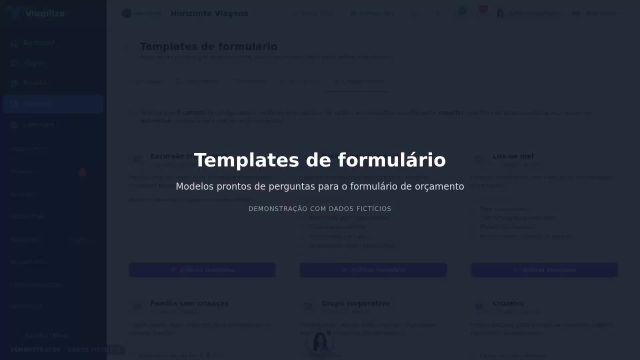 Templates de formulário das Cotações