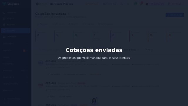 Cotações enviadas