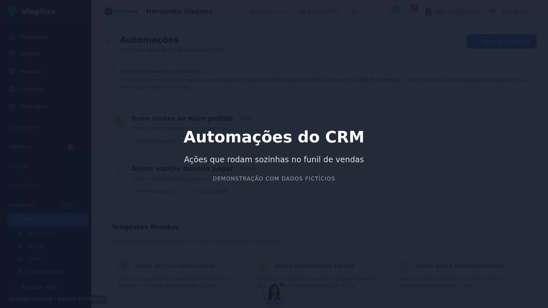 Automações do CRM