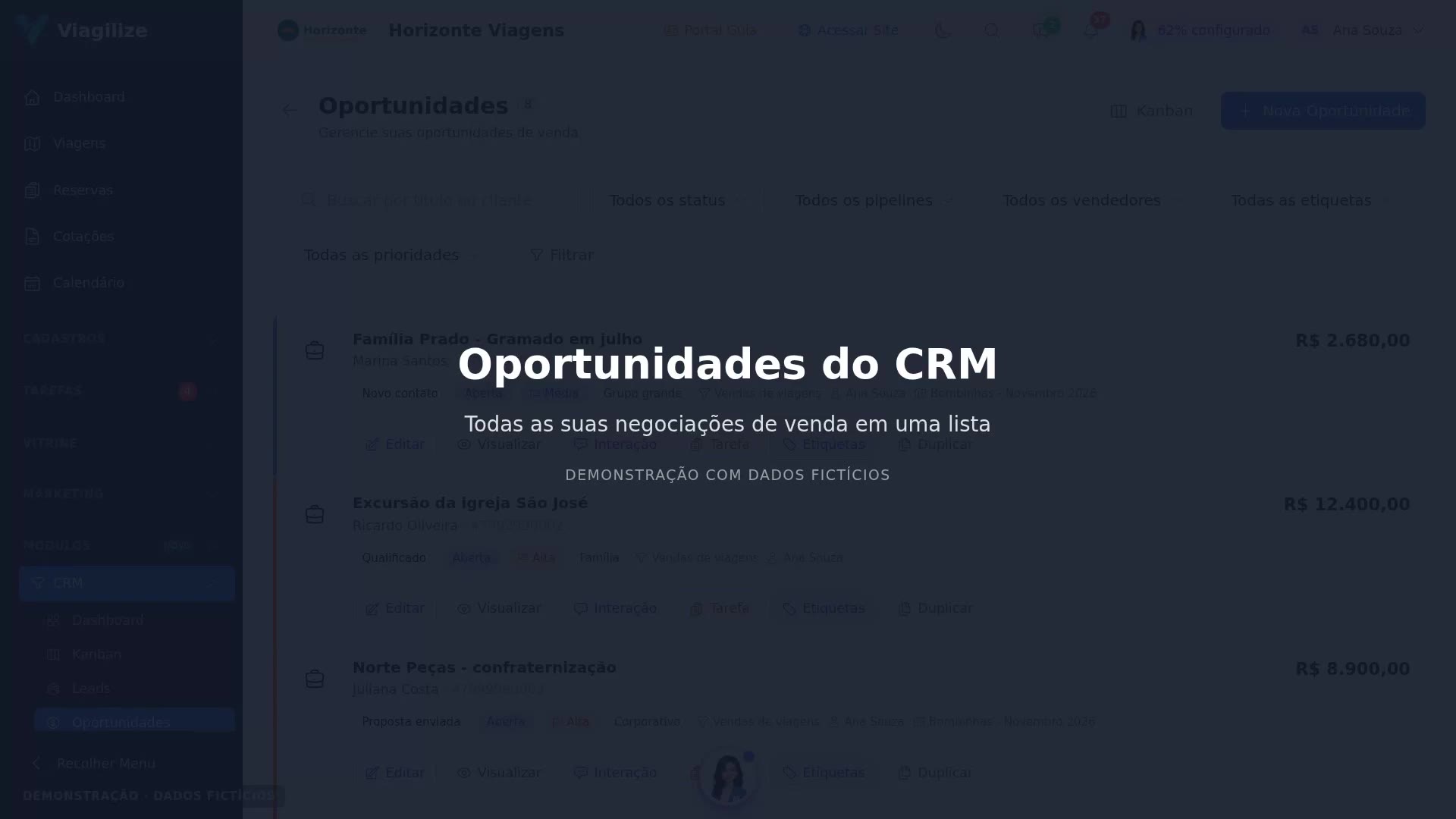 Oportunidades do CRM