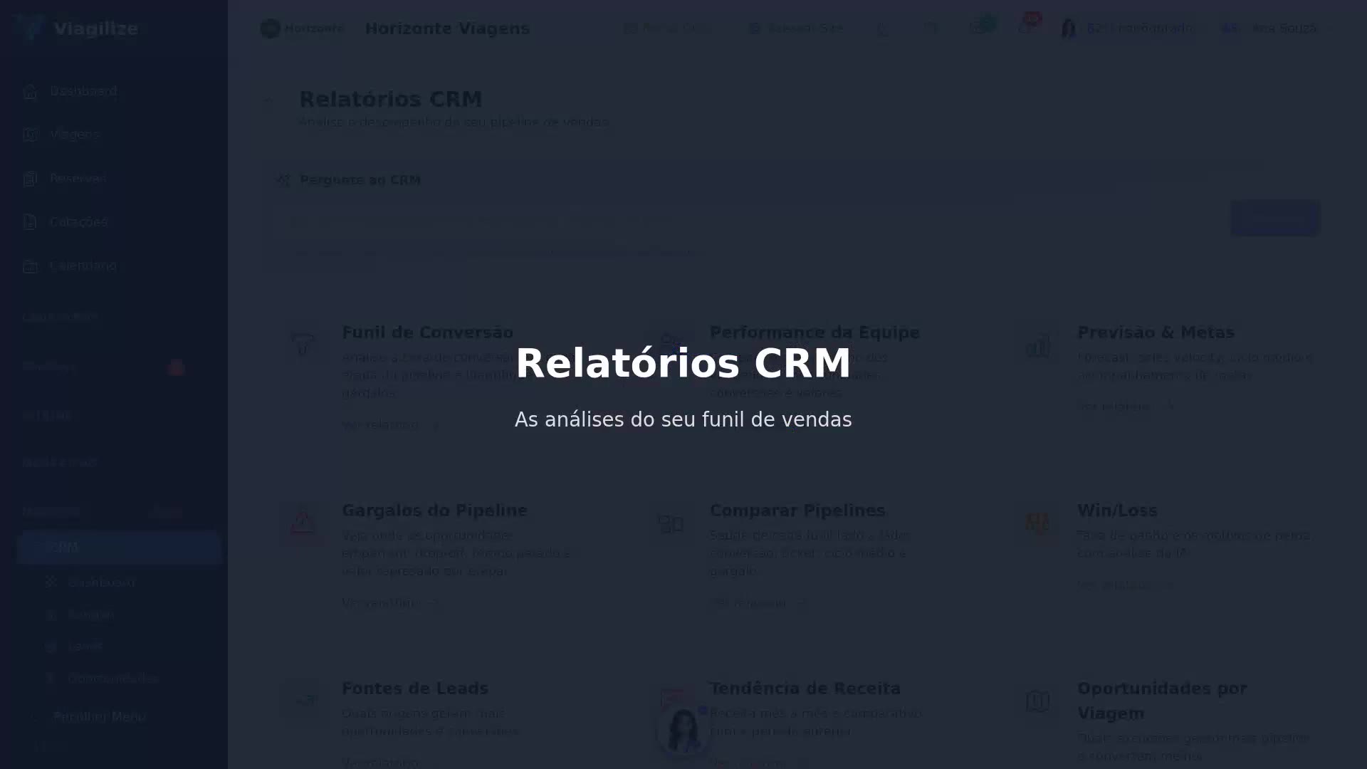 Relatórios CRM