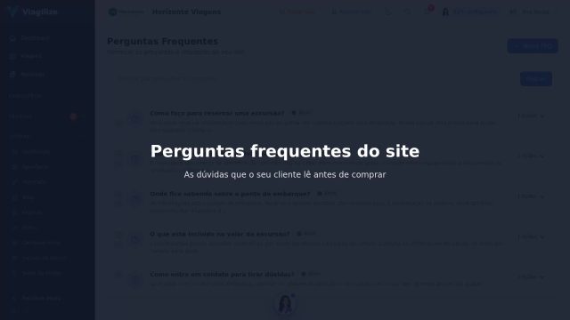 Perguntas frequentes do site