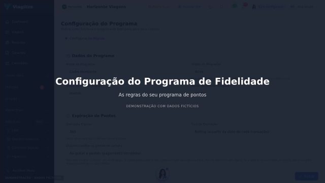 Configuração do Programa de Fidelidade