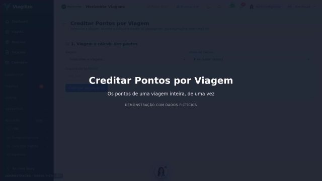 Creditar pontos por viagem