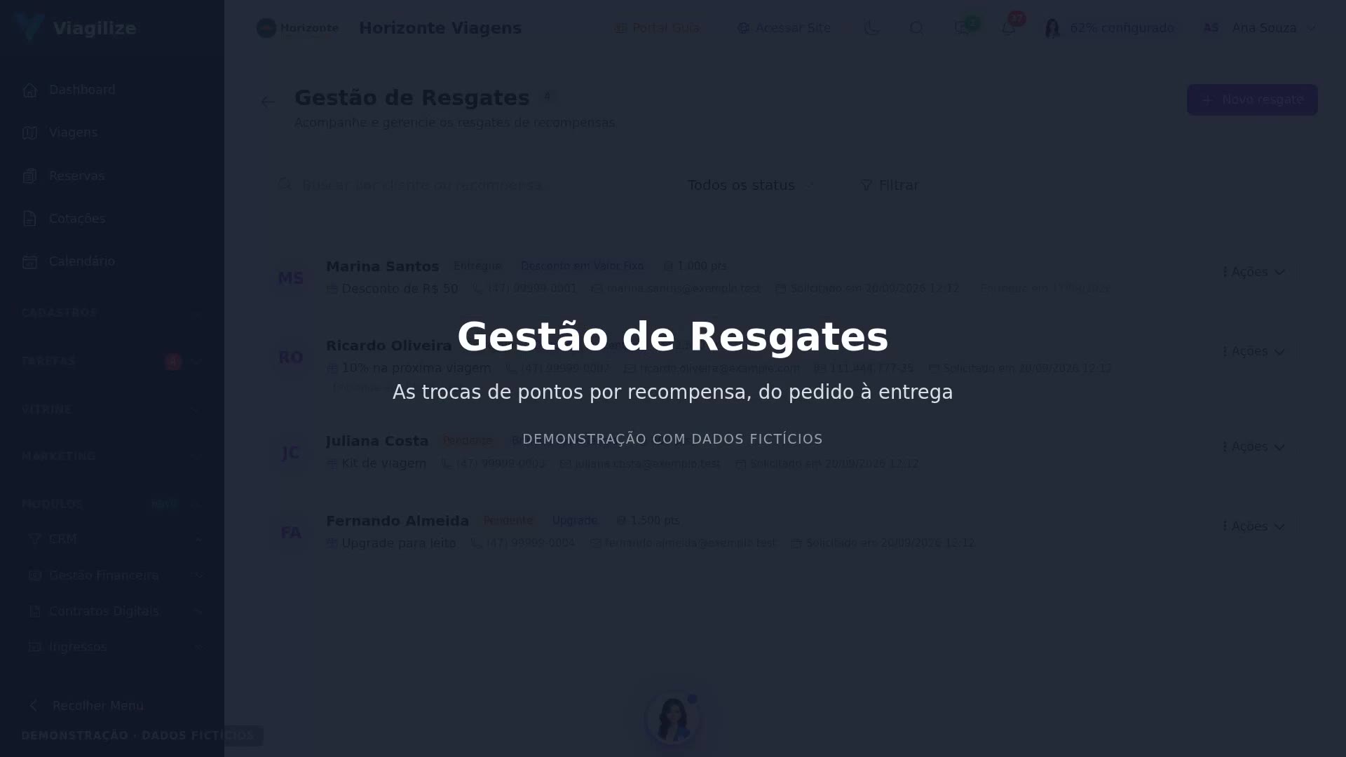 Gestão de Resgates