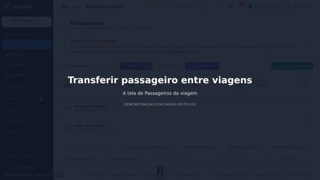 Transferir passageiro entre viagens