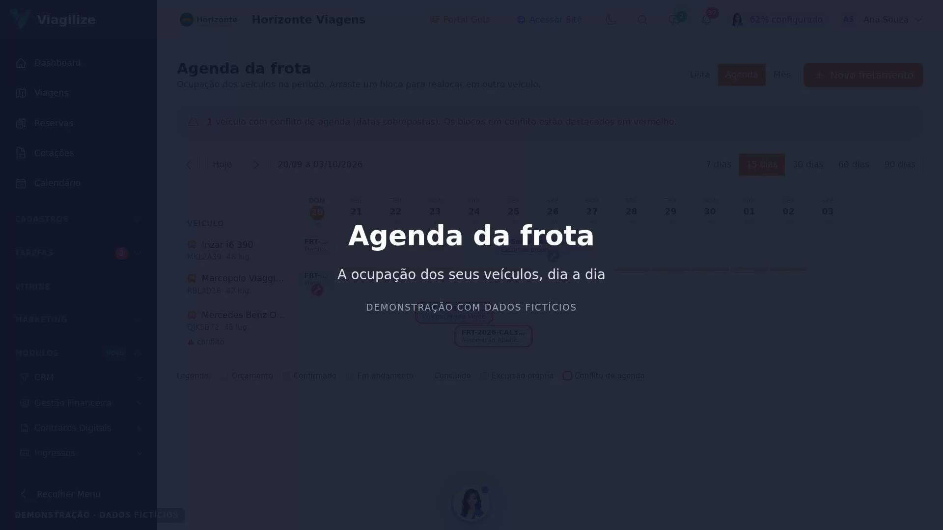 Agenda da frota
