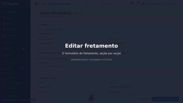 Editar fretamento