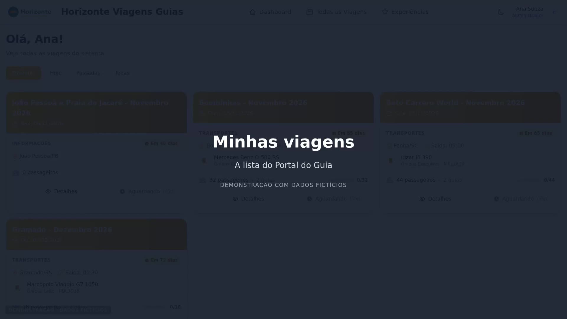Portal do Guia: minhas viagens