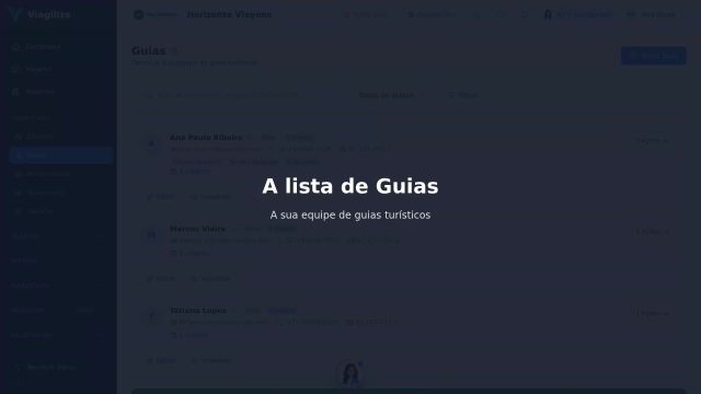 A lista de Guias
