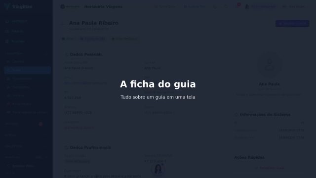 A ficha do guia