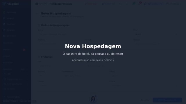 Cadastrar uma hospedagem