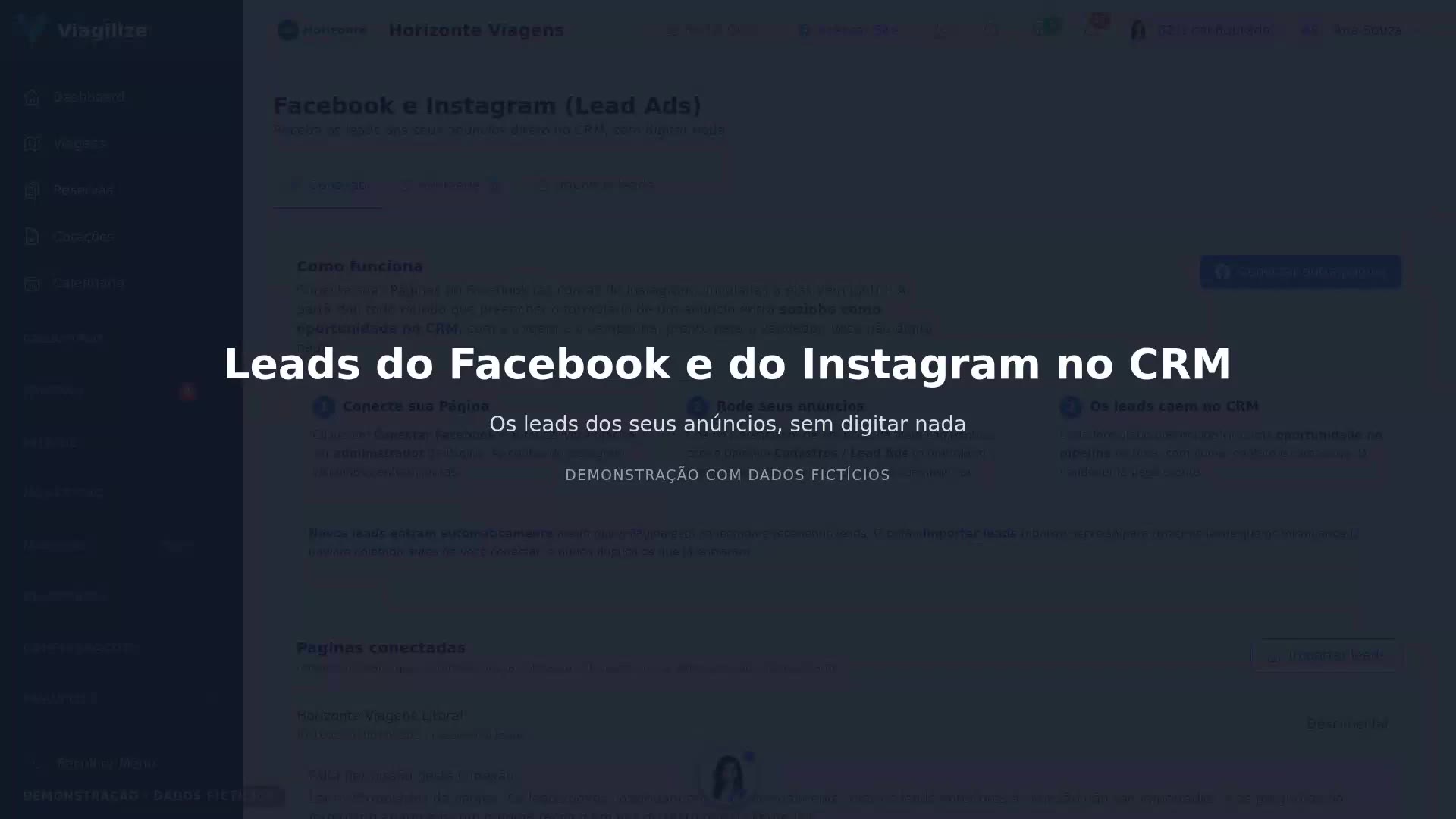 Leads do Facebook e do Instagram no CRM