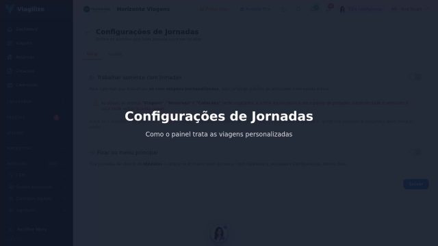 Configurações de Jornadas