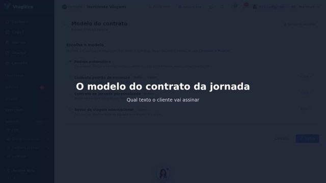O modelo do contrato da jornada