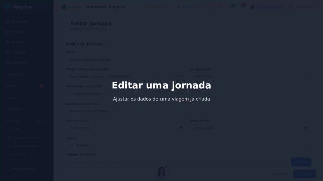 Editar uma jornada