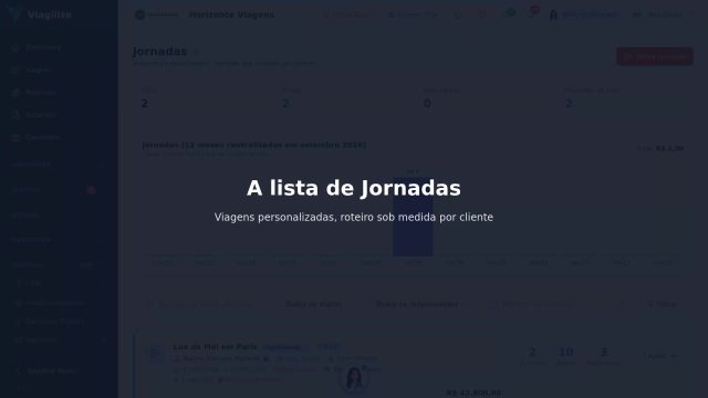 A lista de Jornadas