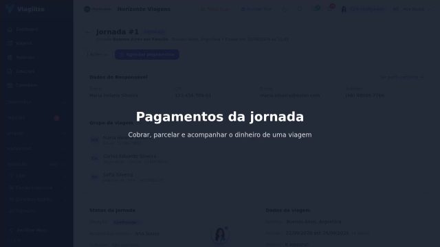 Pagamentos da jornada