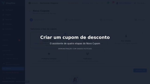 Criar um cupom de desconto
