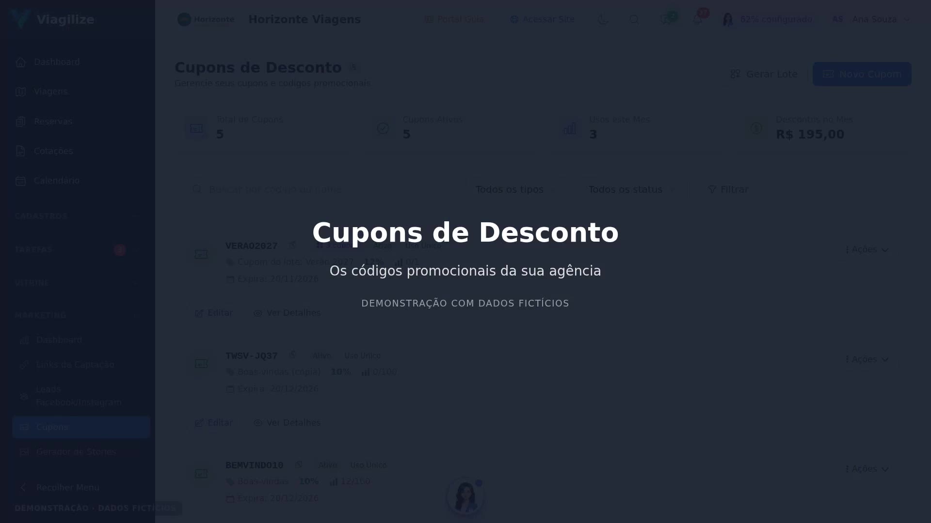 Cupons de Desconto