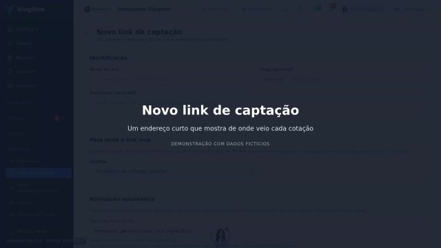Novo link de captação