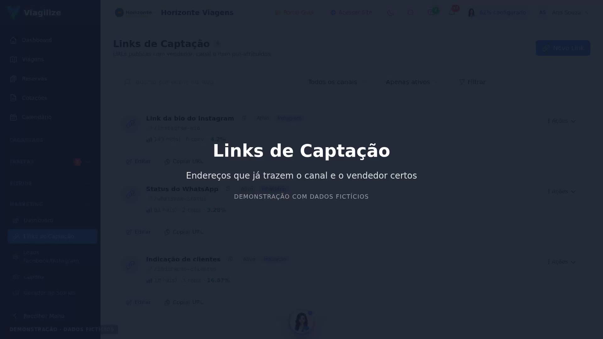 Links de Captação