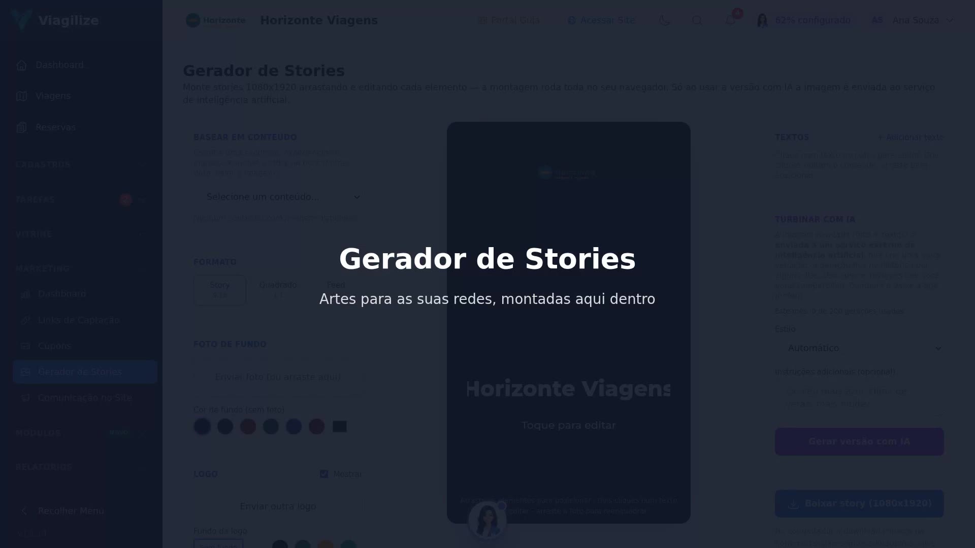 Gerador de Stories