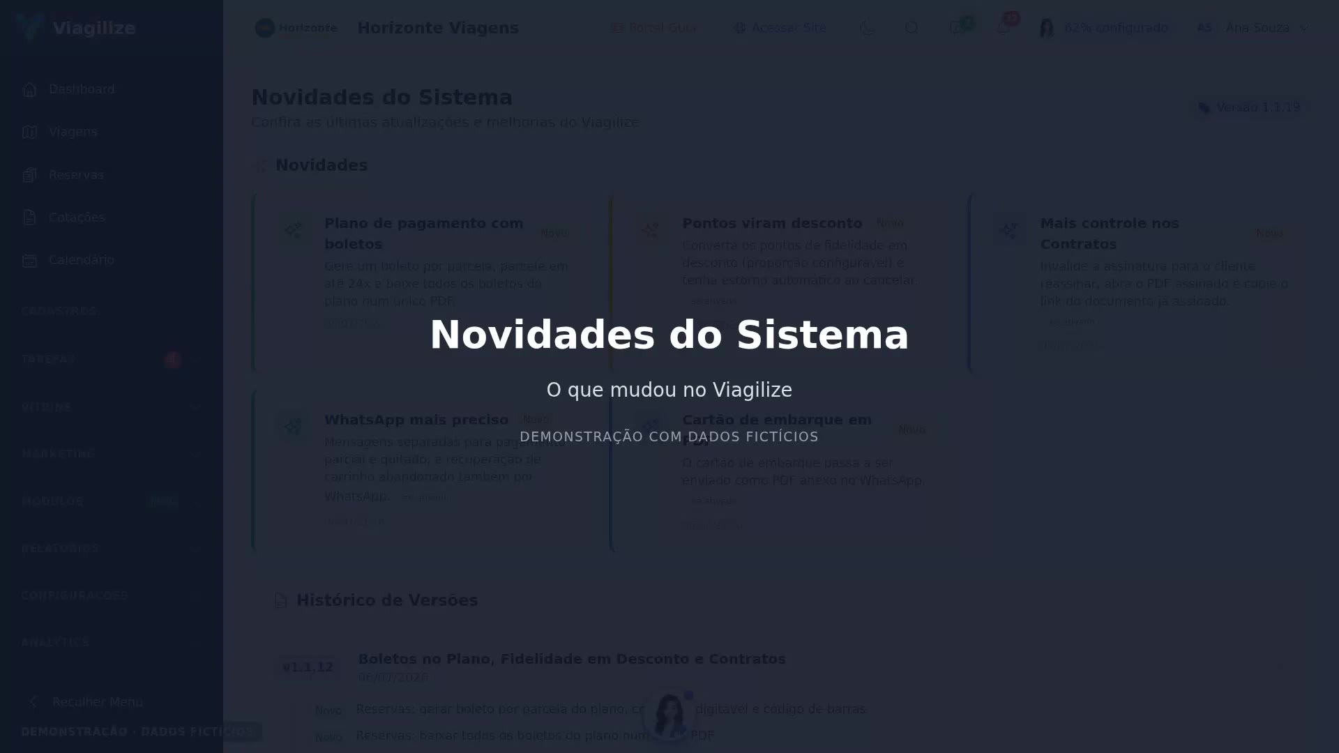 Novidades do Sistema