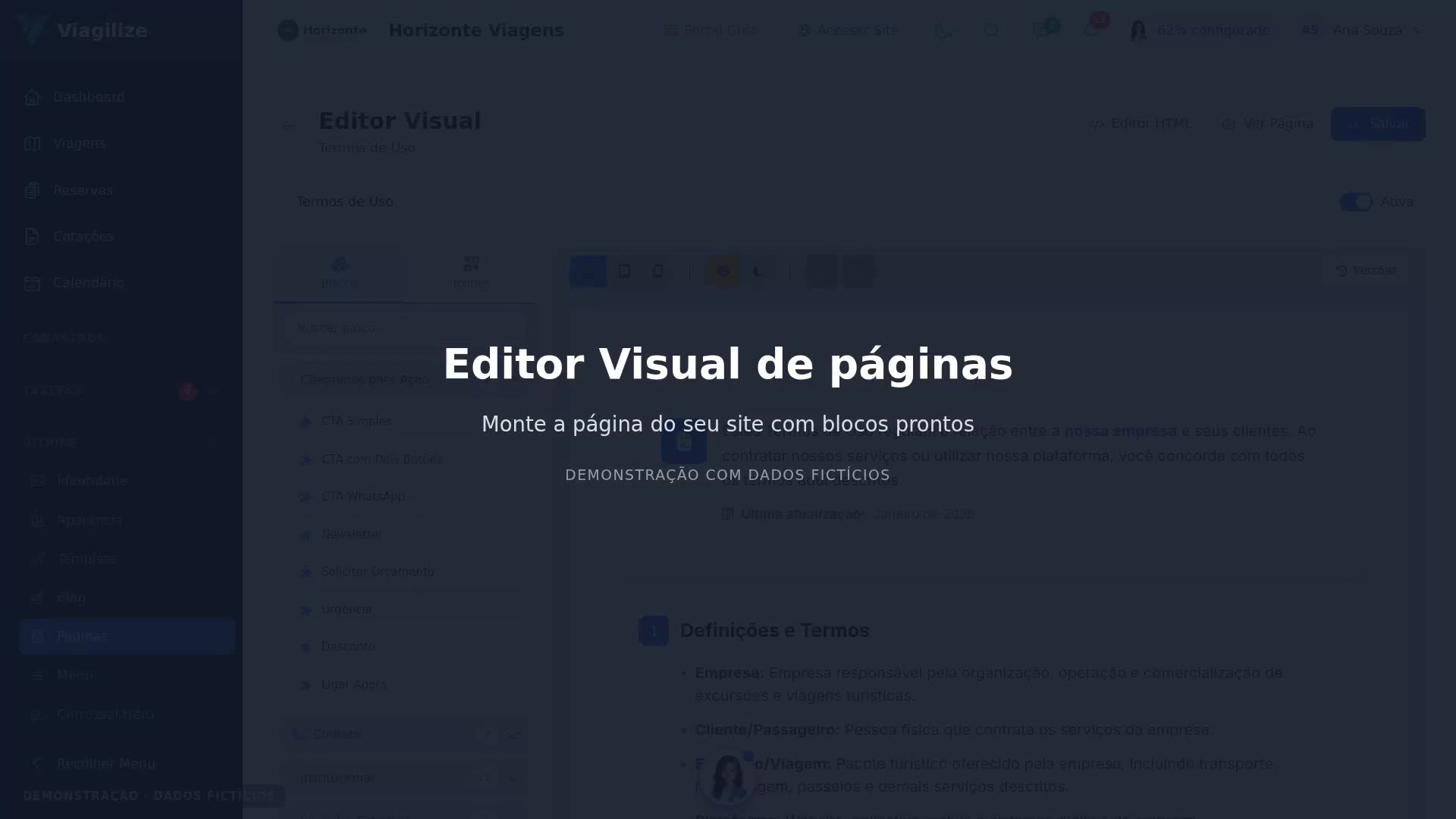 Editor Visual de páginas