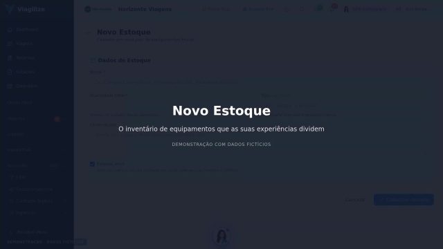 Novo Estoque de equipamentos