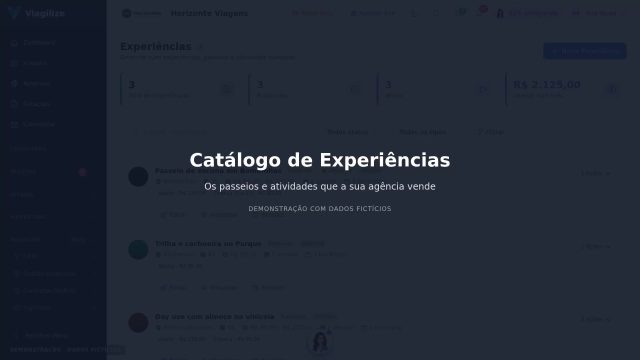 Catálogo de Experiências
