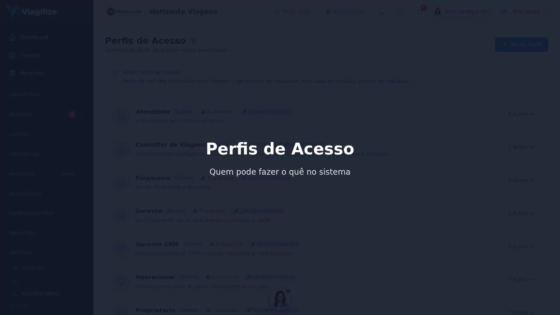 Perfis de Acesso