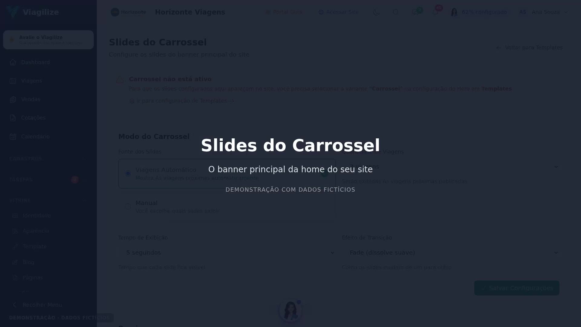 Slides do Carrossel