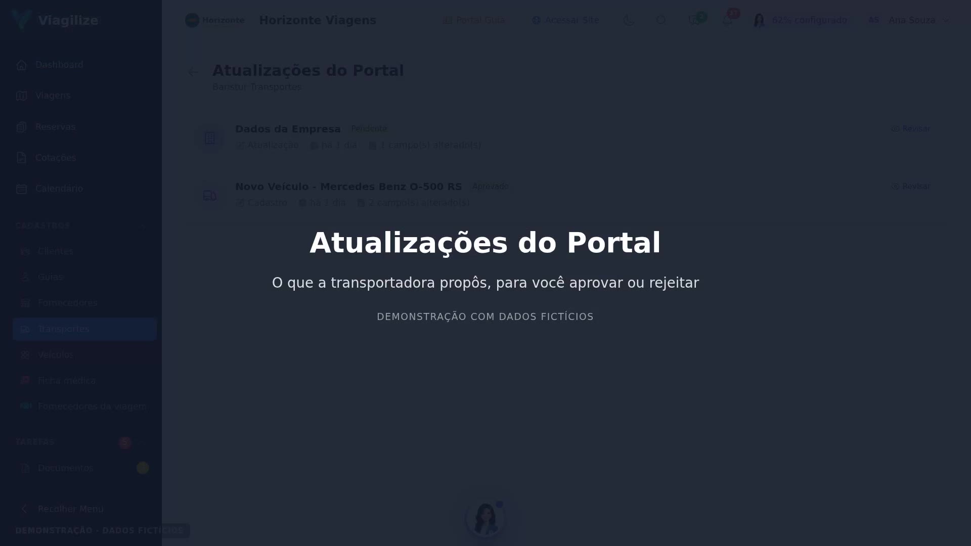 Atualizações do Portal do Transporte