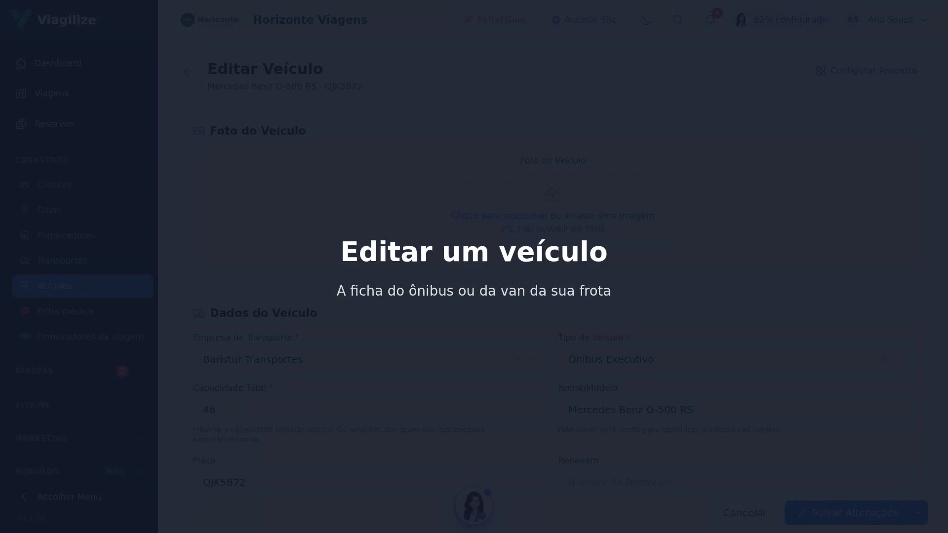Editar um veículo