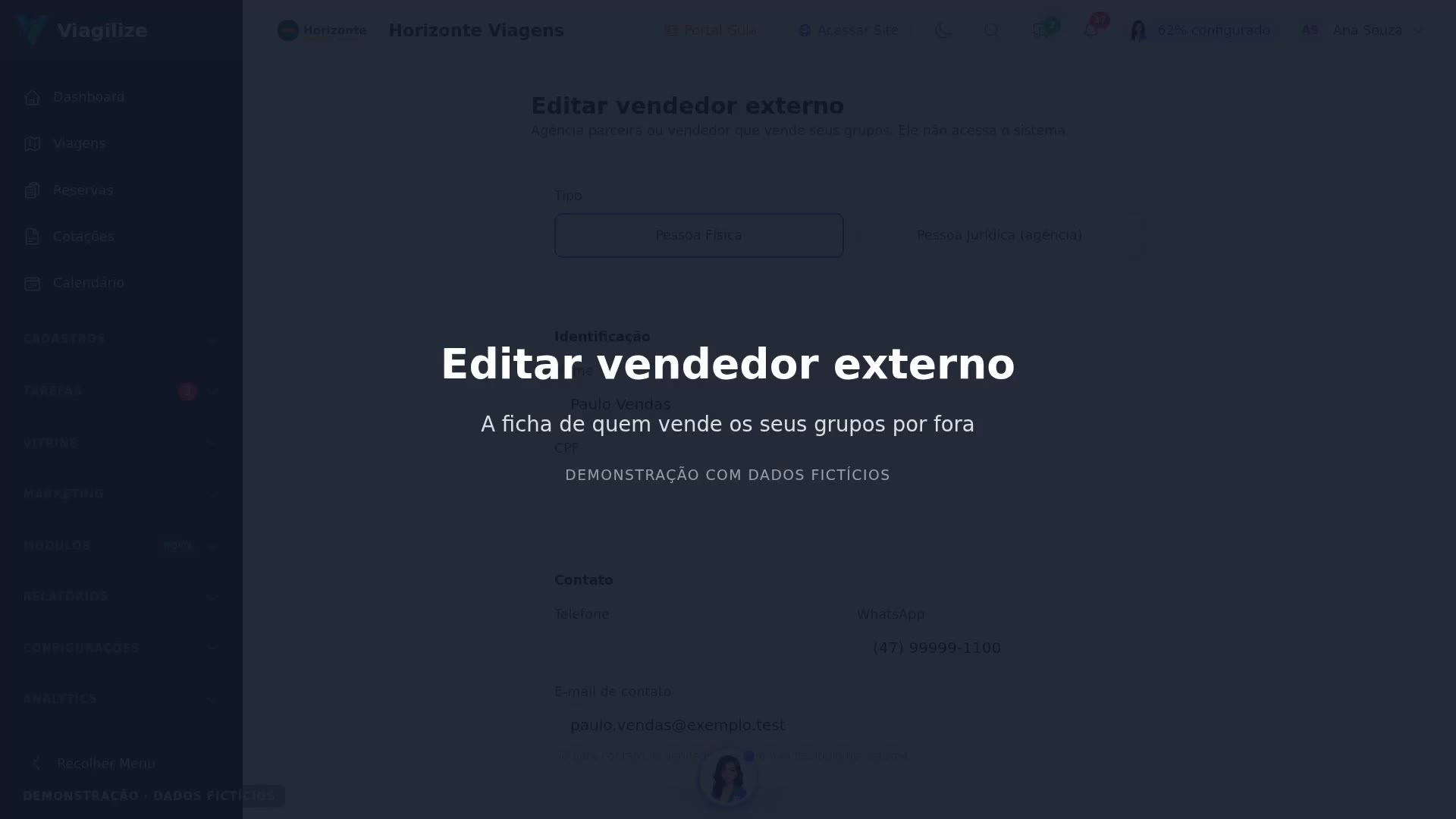 Editar vendedor externo